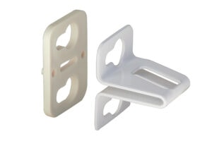 Spacers Improve Latch/Receiver Installations On Vinyl Siding